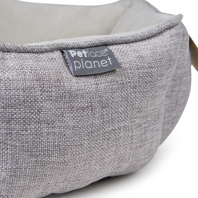 Petface Planet Eco Hexagon Dog Bed in Grey-2
